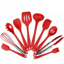 Leeseph 10 Piece Non Stick Silicone Kitchen Utensil Set