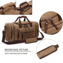 MARKROYAL Canvas Travel Bags Large Capacity Duffel Bag