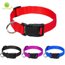 Nylon Webbing Dog Collar with Quick Snap Buckle: Comfortable and Durable Pet Collar for Small to Medium Dogs  ourlum.com   