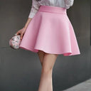 Solid Tutu Skirt Flared Mini for Chic Women Stylish Versatile