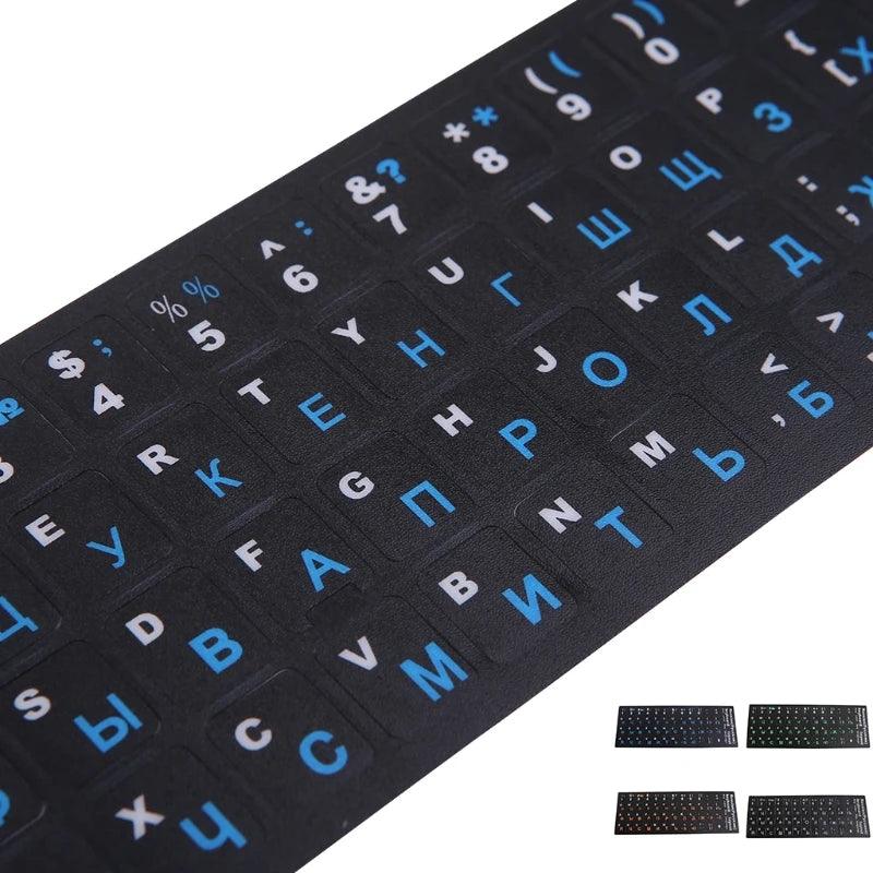 Russian Keyboard Stickers with Multicolor Letters - Enhance Typing Efficiency  ourlum.com   