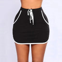 Summer White Side Fitness Skirt with Pockets Chic Joggers