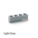 50PCS DIY Thick Building Blocks Bricks for Creative Educational Play  ourlum.com Light Grey 50pcs  