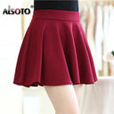 ALSOTO Elastic Waist Midi Skirt Effortless Style Upgrade