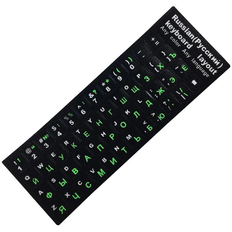 Russian Language Keyboard Stickers for Laptop and Desktop Keyboards - Eco-Friendly Waterproof Cover for Easy Typing  ourlum.com   