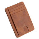 RFID Blocking Leather Wallet Stylish Card Holder Purse Gift