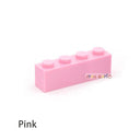 50PCS DIY Thick Building Blocks Bricks for Creative Educational Play  ourlum.com Pink 50pcs  