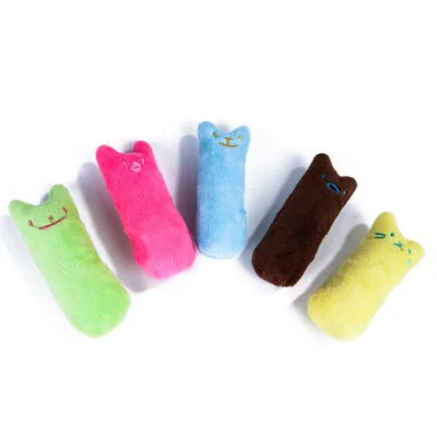 Catnip Interactive Plush Toy for Cats: Funny Teeth-Grinding Chewable Fun  ourlum   