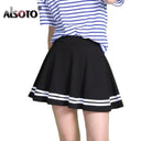 ALSOTO Elastic Waist Midi Skirt Effortless Style Upgrade