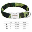 Reflective Personalized Nylon Dog Collar for Small to Large Breeds  ourlum 012-Green S 