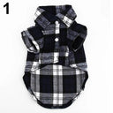 Pet Plaid Shirt and Coat Set: Stylish Apparel for Small Dogs and Cats  ourlum.com Blue XS 