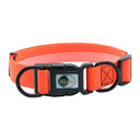 Pet Waterproof Collar: Adjustable Size, Easy to Clean, Customizable ID Tags - Available in Various Colors  ourlum.com orange S 