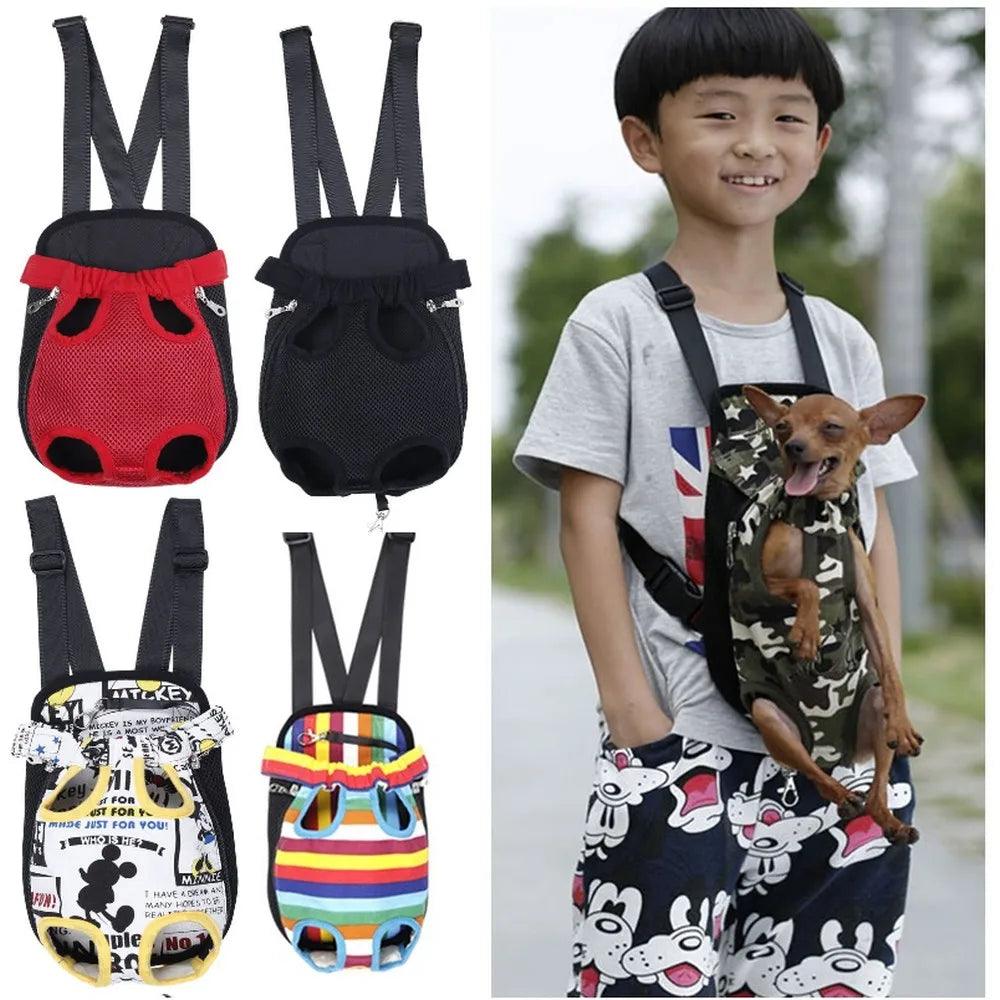 Pet Chest Backpack Outdoor Carrier Sling Mesh Cat Puppy Bag  ourlum.com   