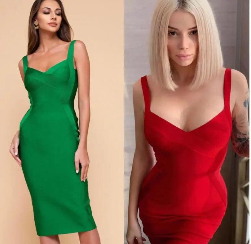 Bodycon Bandage Dress: Elegant Evening Vestidos with a Flattering Fit