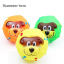 Squeaky Rubber Dog Ball Toy for Small Dogs Interactive Chew