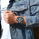 Men's Luxury Analog Leather Sports Watch: Military-Inspired Design  ourlum.com   