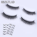 New Full 5 Pairs one box 3D Mink Hair False Eyelashes Natural Thick Long Eye Lashes Wispy Makeup Beauty Extension Tools H13  ourlum.com   