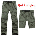 Men Quick Dry Outdoor Pants Removable Hiking Camping Summer Breathable S-XXXL 4 Colors