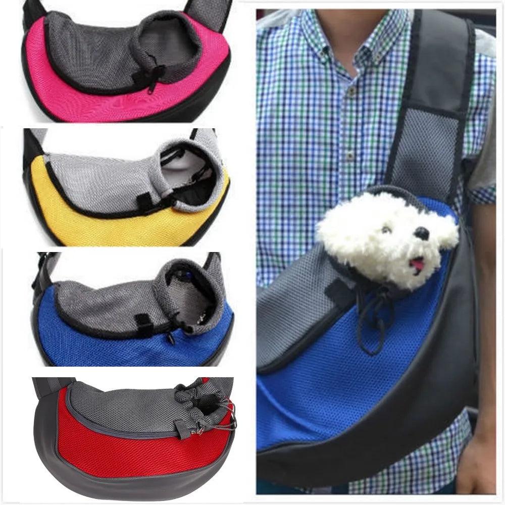 Pet Dog Cat Puppy Carrier Sling Mesh Travel Tote Shoulder Bag  ourlum.com   