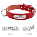 Personalized Leather Dog Collar with ID for Small to Large Pets  ourlum.com   