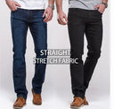 Mens Boot Cut Jeans Slightly Flared Slim Fit Denim Pants