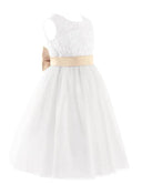 2020 Brand New Flower Girl Dresses White Ivory Kids Dress