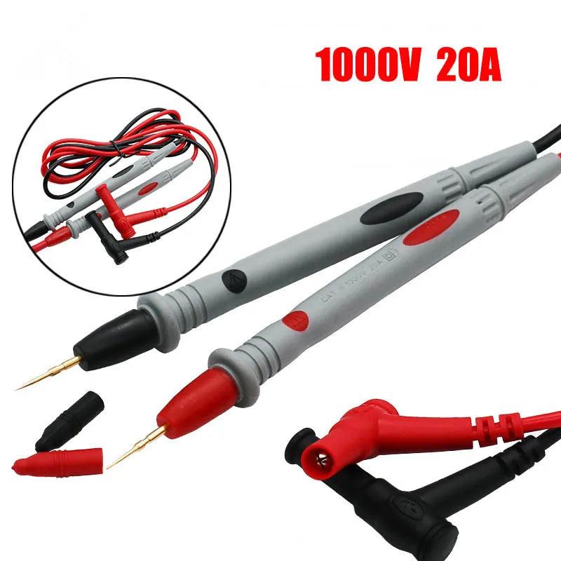 Universal Digital Multimeter Probe Test Leads Set: Precision Testing High Capacity Needle Tip Cable  ourlum.com Default Title  