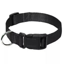 Nylon Webbing Dog Collar with Quick Snap Buckle: Comfortable and Durable Pet Collar for Small to Medium Dogs  ourlum.com black XS 