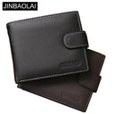 Vintage Cow Leather Zipper Wallet with Free Engraving Gift