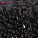 Brazilian Water Wave Lace Frontal Hair Bundle 100% Human Hair