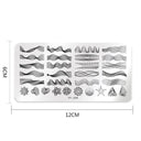 Stainless Steel Nail Art Stamping Plate Set for Creative Manicures