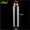 50pcs 10ml 15ml 20ml 25ml 30ml 40ml Glass Bottles With Cork