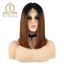 Honey Blonde Ombre Lace Front Bob Wig Luxurious Remy Hair