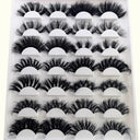 5-14Pairs Fluffy Lashes 10-25mm 3D Mink Lashes Long Thick Natural False Eyelashes Wholesale Lashes Vendors Makeup Mink Eyelashes  ourlum.com   