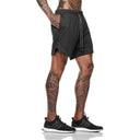 2025 Summer Running Shorts Men 2 in 1 Quick Dry Gym Shorts