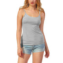 Adjustable Cotton Cami with Shelf Bra Women's Tank Top