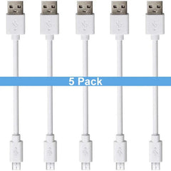 25cm Tangle-Free Micro USB Charging Cable for Android Devices & Power Banks - Portable & Durable