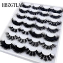 5-14Pairs Fluffy Lashes 10-25mm 3D Mink Lashes Long Thick Natural False Eyelashes Wholesale Lashes Vendors Makeup Mink Eyelashes  ourlum.com   