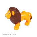 Big Farm Animals Building Blocks Set: Creative Educational Toy Blocks  ourlum.com Male lion  