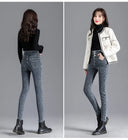 Thermal Winter Thick Fleece High-Waist Warm Skinny Jeans