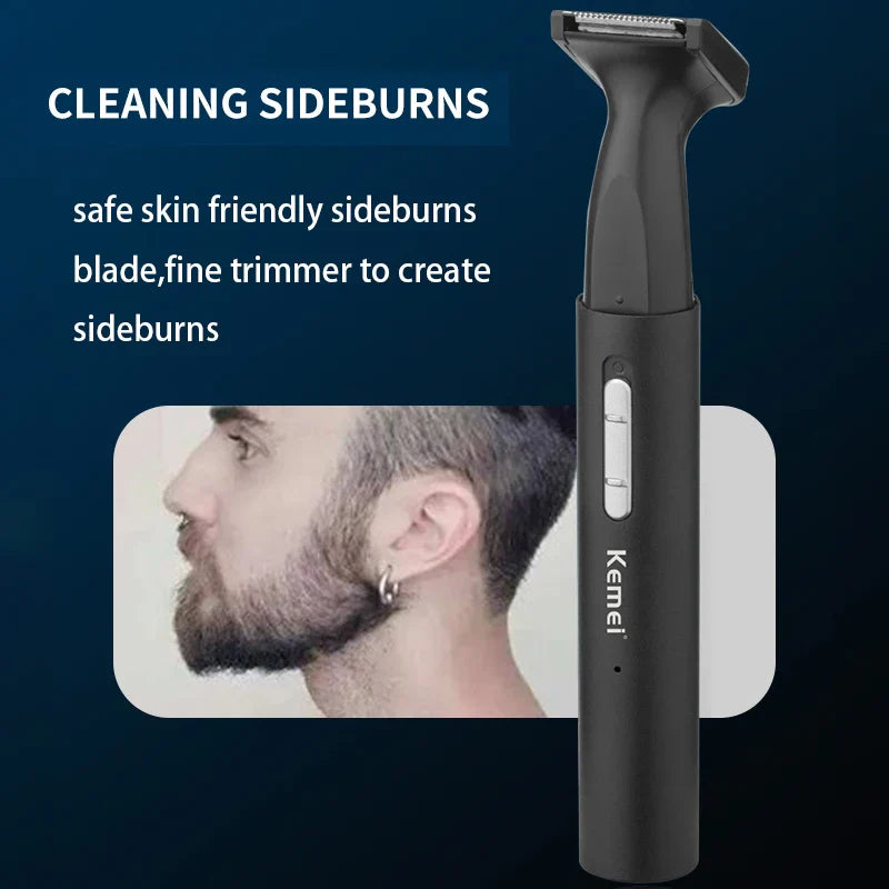 Rechargeable all in one hair trimmer pen for men grooming kit electric beard trimmer facial body eyebrow nose ear trimmer neckli