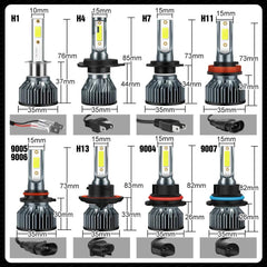 XSTORM Car Headlight LED Bulb: Super Bright Upgrade, Easy Installation, Waterproof Design