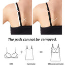 Adjustable Cotton Cami with Shelf Bra Women's Tank Top