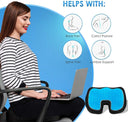 U-Shaped Memory Foam Gel Seat Cushion for Travel Support