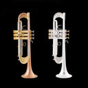 New Arrival Bb Trumpet High Quality Gold Lacquer Silver Plated