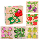 Wooden Blocks Puzzle Game: Animal, Fruit, Traffic Theme Learning Toy  ourlum.com Fruit  