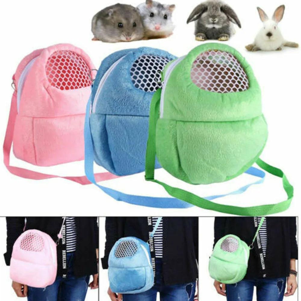 Small Animal Travel Carrier: Cotton Blend Breathable Mesh Bag  ourlum.com   