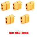 XT60 XT-60 Bullet Connectors: Upgrade for RC Lipo Battery & Drone  ourlum.com 5pcs XT60 Female  