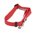 Pet Travel Safety Harness and Seat Belt for Small Medium Dogs and Cats - Adjustable Nylon Leash with 13 Color Options  ourlum.com Red  