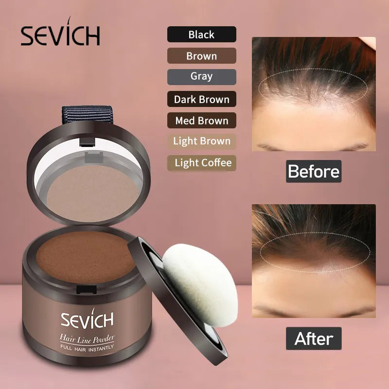 Sevich Hair Fluffy Powder Instantly Black Blonde Root Cover Up Hair Concealer Coverag Paint Repair Fill In Shadow Thinning  ourlum.com   